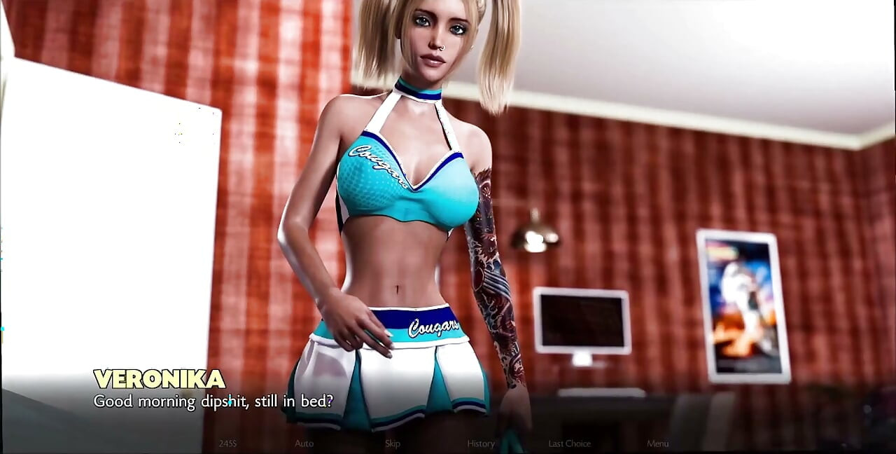 Znaczniki czasowe: Lost Love 53 - Cheerleaderka blond college miga swoimi cyckami przed pójściem do praktyki