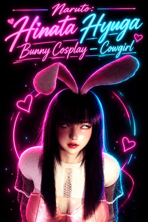VR180 Naruto's Hinata Hyuga Bunny Cosplay - Cowgirl Sex