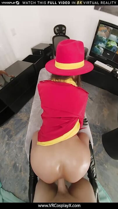 VRCosplayX April Olsen As Carmen Sandiego Has Always Been A Bad Girl But You Have Control Now Part 3