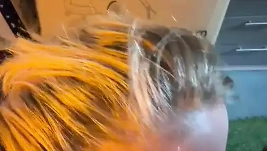 Garage sneak we almost got caught