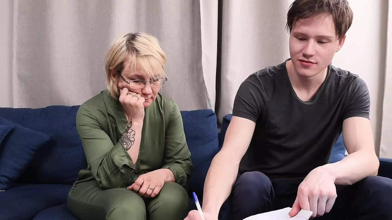 AuntJudysXXX - 48yo Stepmom Nadine Helps Stepson with Homework