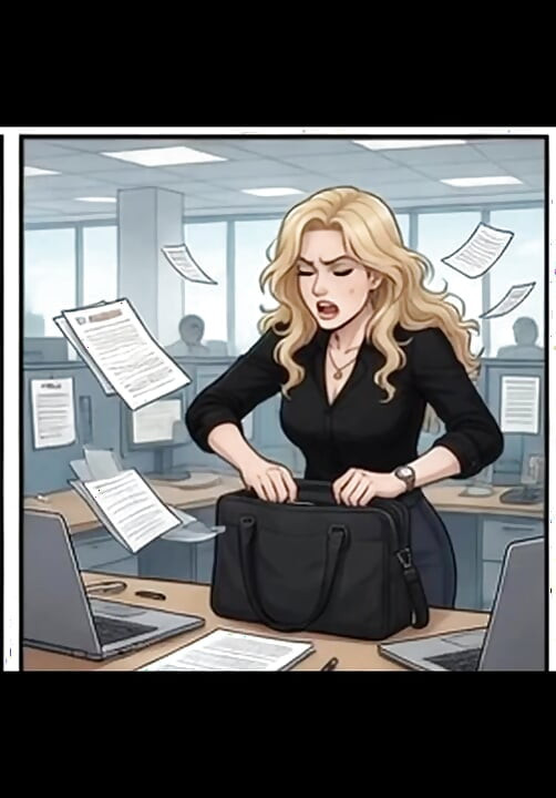Spicy Cassandra has fun inside office