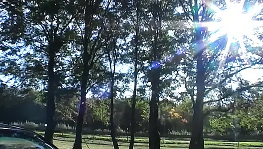 Шлюшку жестко трахают в машине и на улице несколько мужиков