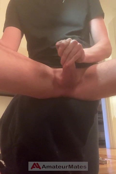 Caught on Cam My Flatmate Jerking off on Porn on His Comp, and Cumming