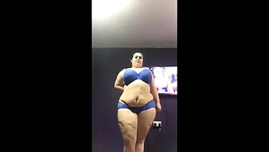 Chubby girl strip