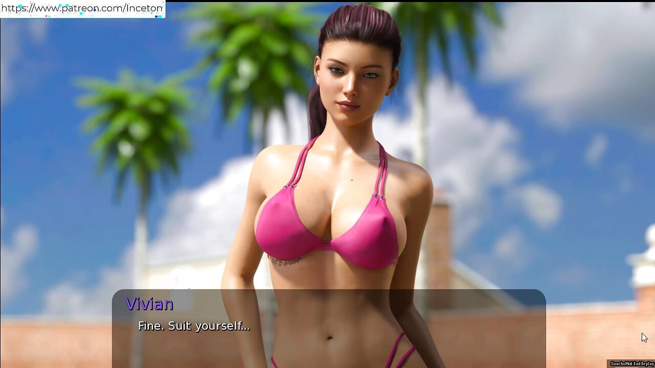 Summer with Mia - Devino fată pe cameră - călărindu-i pula - fiind fără sutient afară