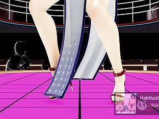 MMD R18 ZLS Gimme, Yugiri, danse sexuelle, envie de baiser brutalement, hentai 3D, jeu public Ntr