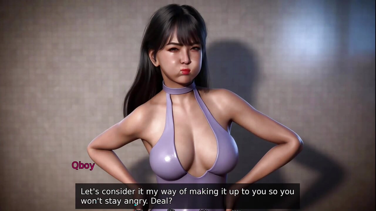Qboy en tant que moniteur de natation pour cinq filles sexy - Asia Town - E15