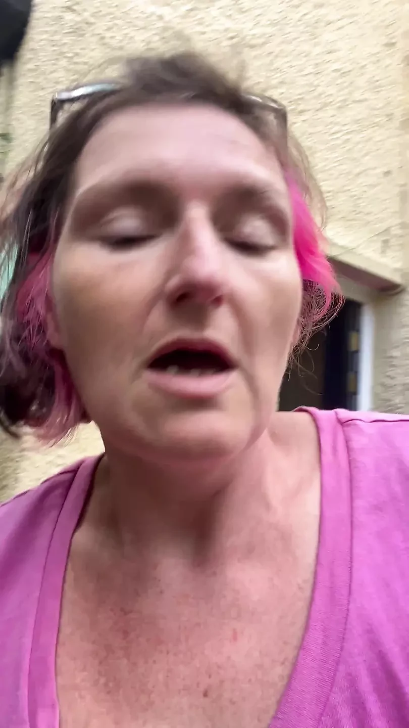 Pissing Outdoors Followed by Chatting with My Tits Out