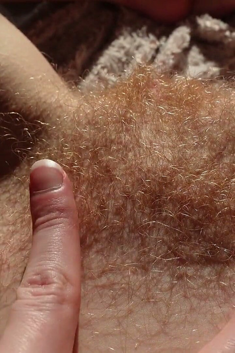 Showing You My Ginger Hairy Pussy Bush POV