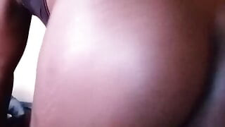 Playing with my butt plug and spreading my gaping ass