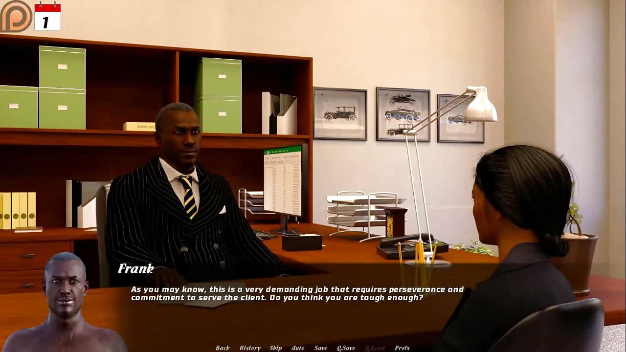 熟女的故事：性感的家庭主妇正在寻找工作 - 第1集