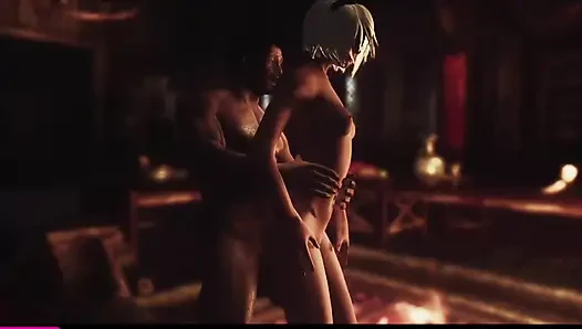 Skyrim OSEX'te 2B (Nier x Skyrim)