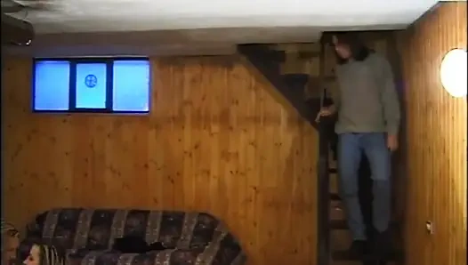 Two Bisexual MILFs with Hairy Pussy Ass Fucked and Cummed on Tits by Huge Amateur Cock