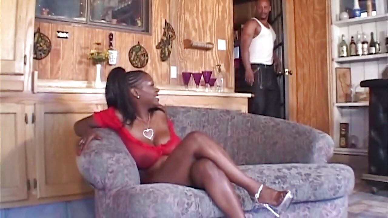 Curvy Ebony MILF Takes Thick Black Cock Deep