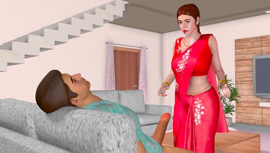 Pyasi Bhabi Indian 3D Porn Animation in Hindi - Devar Bhabi Sex 