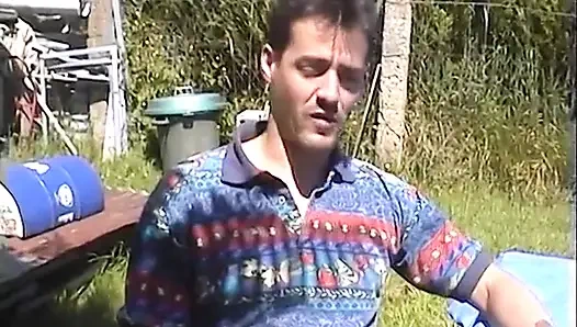 A Charentaise Passes a Casting in the Open Air