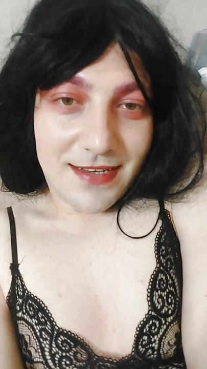 Gothic Sweet White Pretty Sissy Cute Face