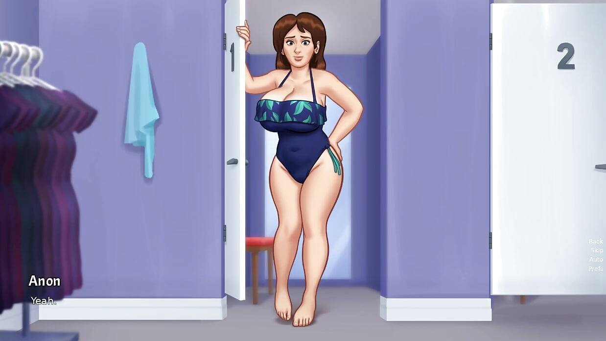 Summertime Saga - permainan - Main peranan - debbie memakai bikini