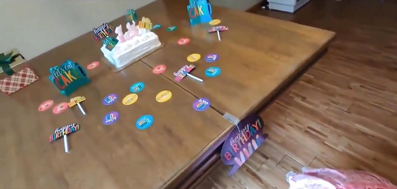 Sweet Teen Celebrates Her 18th Birthday with Her Stepfather