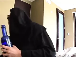 Dirty nun sucks dick like a bitch