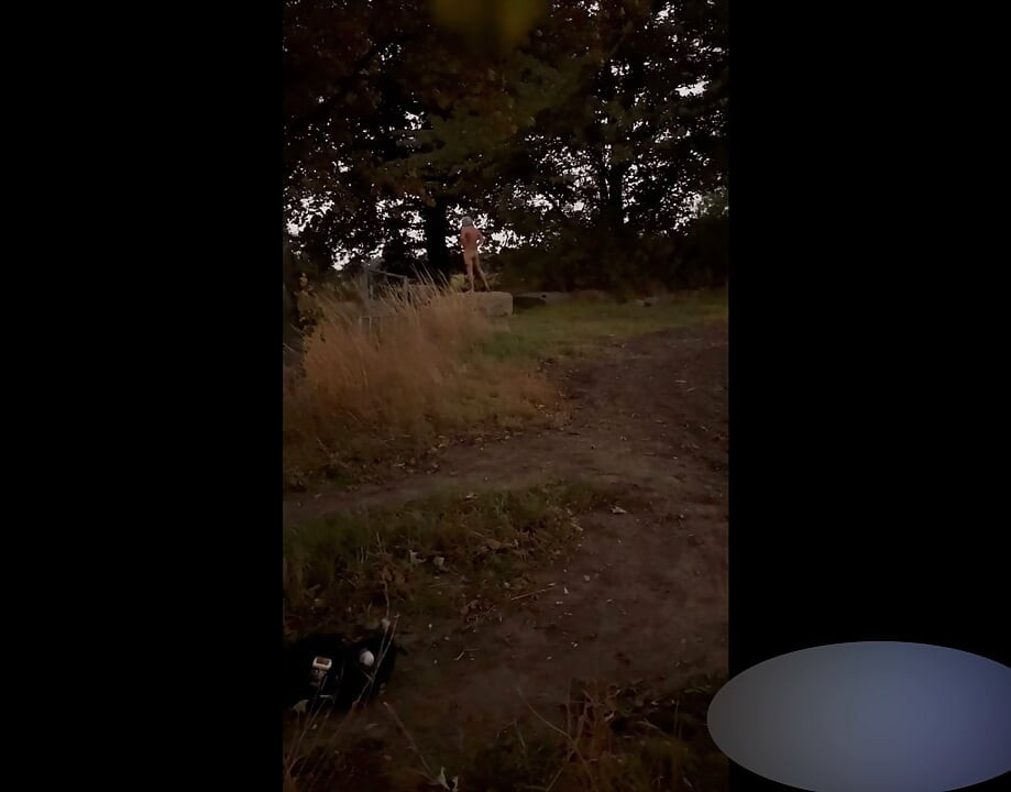 Totally naked as cars pass me at side of road