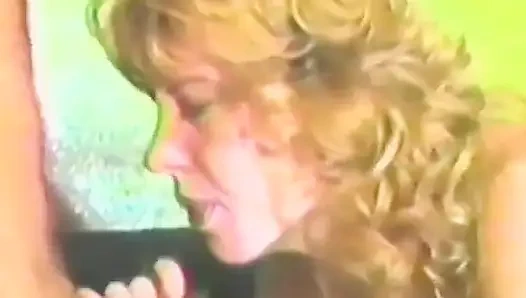 A sex mad blonde takes several dildos