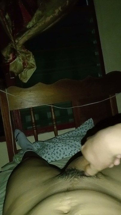 Jerking off alone