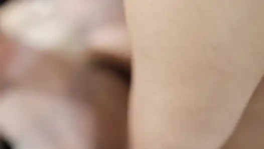 Busty Indian village girl fucked by masseuse using oil and creampie