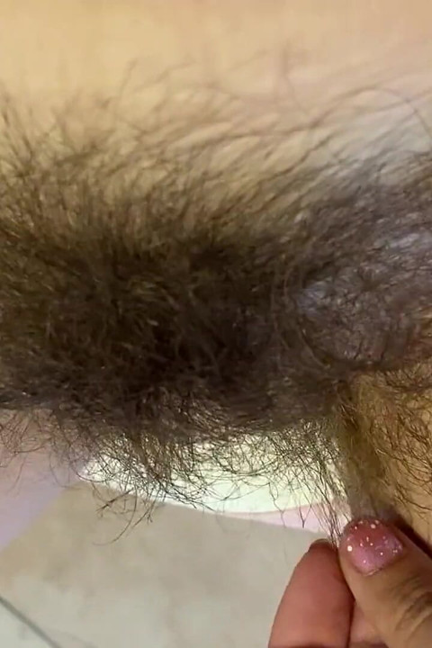 Hairy pussy POV closeup