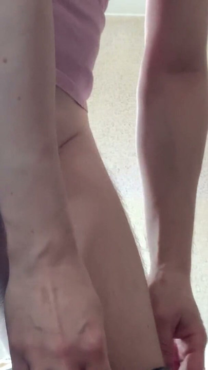 Crossdresser try on panties | Clip 2