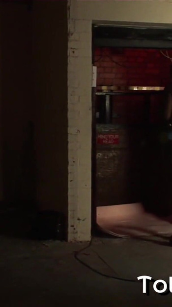Thrilling moment from "Black Babe Gets Fucked On a Lift"