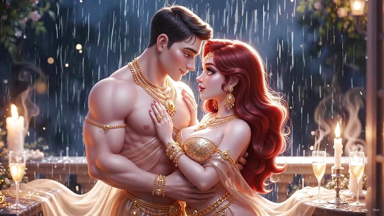 Extreme nahaufnahme desi kissing - gold schmuck mein sexy indisches mädchen aur, hübscher junge, volle romantische nacht