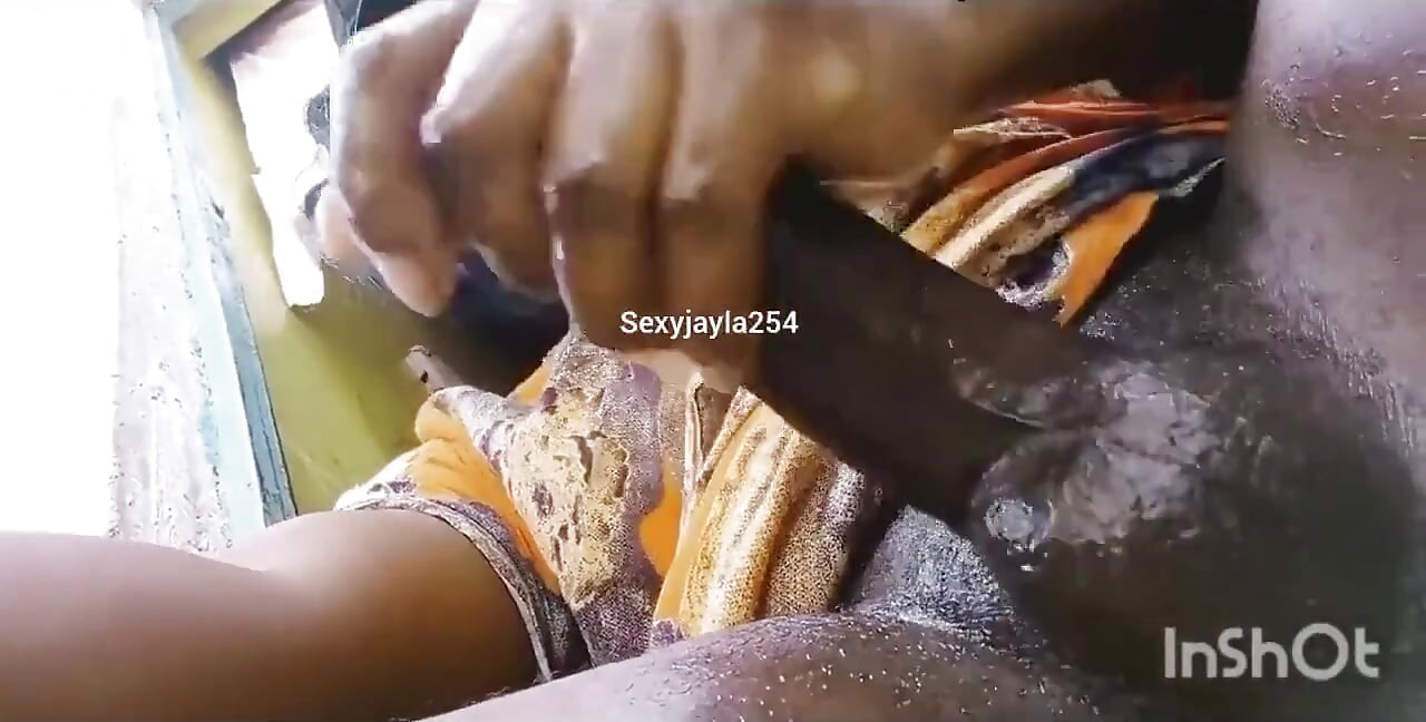 Sensual Masturbation and Cumshot From an African Crossdresser