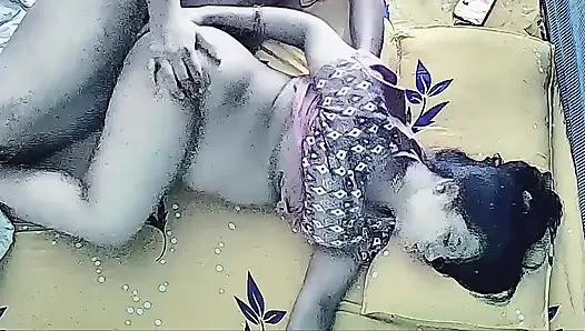 Horney wife hard fuck with step brother