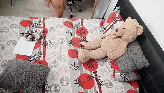 Hot Latina shows off her tattoos and pussy.