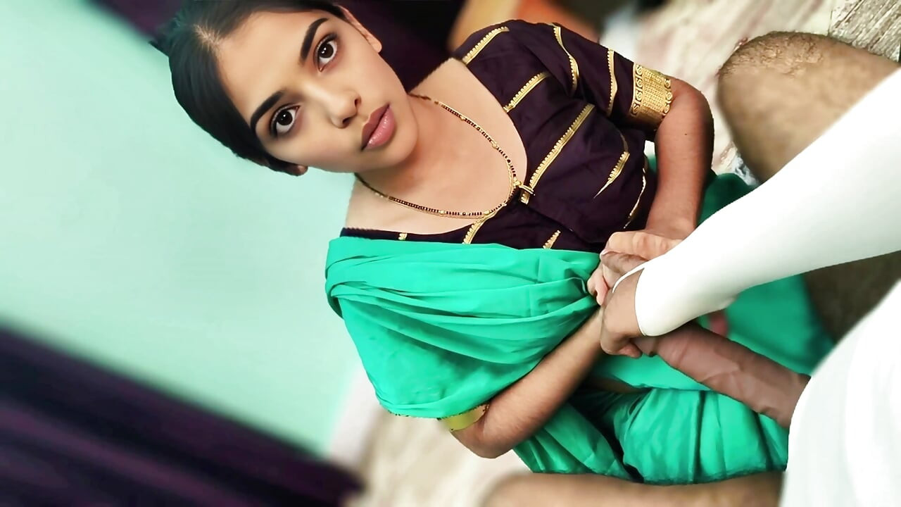 Den indiske hushjelpen knullet i Saree, Full Hindi Sex Video