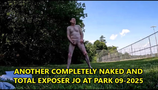 ANOTHER COMPLETELY NAKED AND TOTAL EXPOSER JO AT PARK 09-25