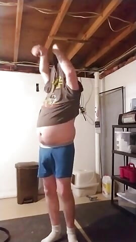 Chubby Boy Strips Naked and Jacks Off