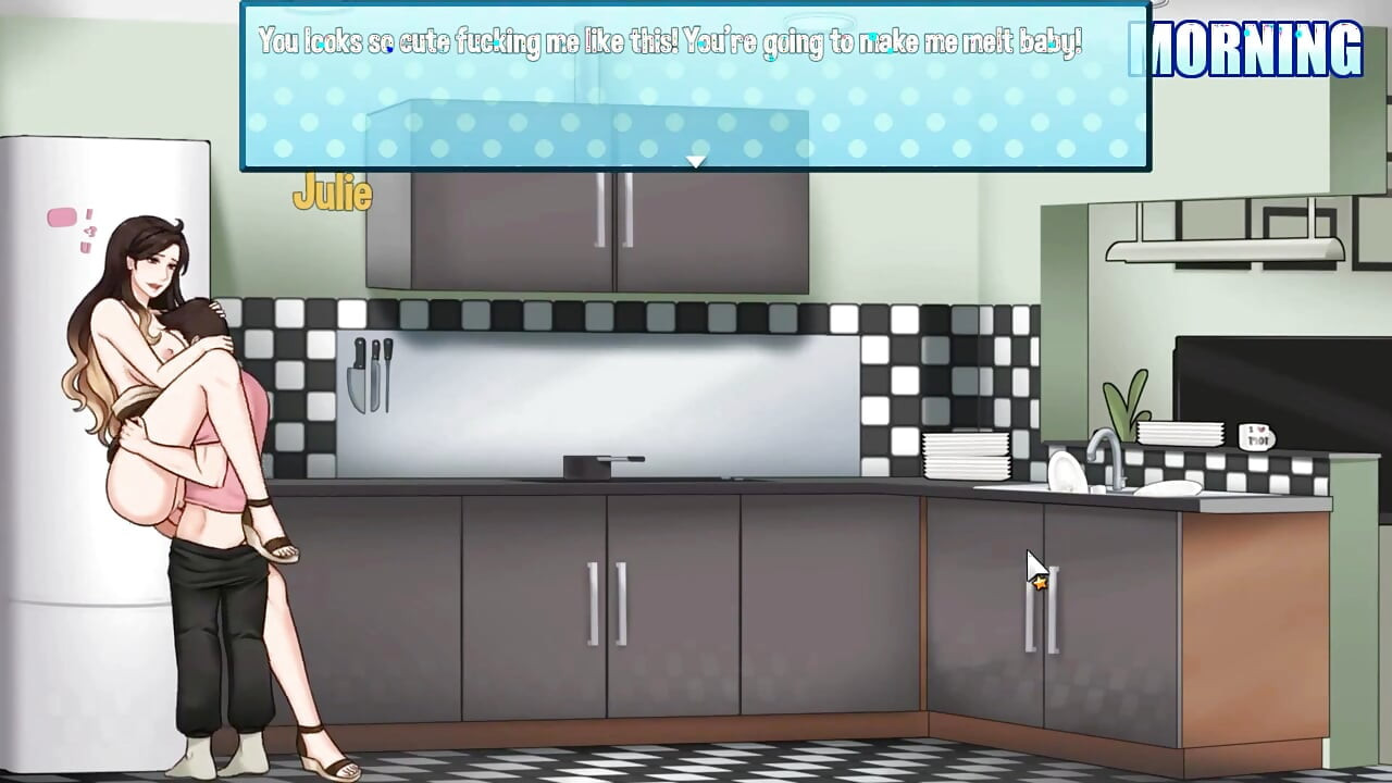 House Chores - 0.12.1 Part 33 My Horny Stepaunt Sex in the Kitchen by Loveskysan