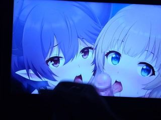 Anime Sop - трибьют спермы для 2-х девушек