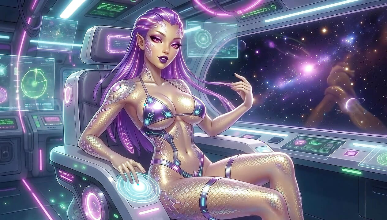 AI-Sexy Alien Tease