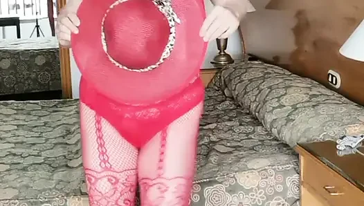 Hot MILF Bouncing Huge Tits in Bodystockings