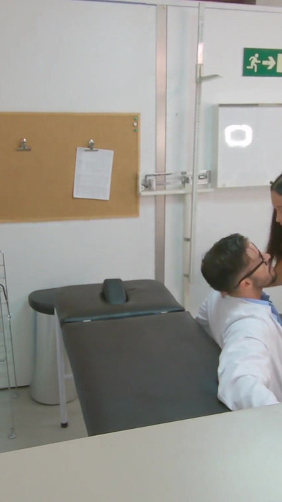 Unforgettable moment from "Sexy and cute virgin teen had real orgasms being fucked by the old doctor gynecologist with huge"