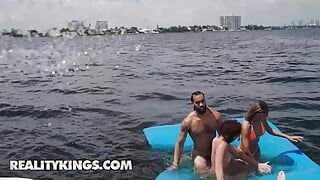 REALITY KINGS - Bianca Bangs Sucks James Angel's Dick While Ada Vera & Willow Ryder Fuck Johnny Love On The Deck