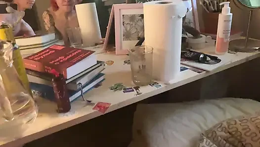 Merely Got Busted Playing with Her Hairy Pussy