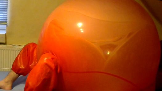 Balão de ar humano - extremidade estourando
