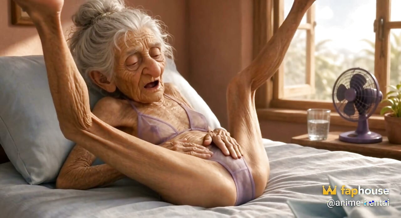 90 Year Old Mature Woman Has Multiple Orgasms in Bed with a Soaking Wet Pussy