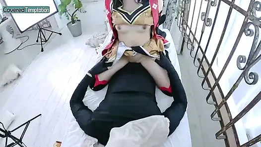 Cosplay Adult Woman Threesome Sex with Two Partners Group Scene