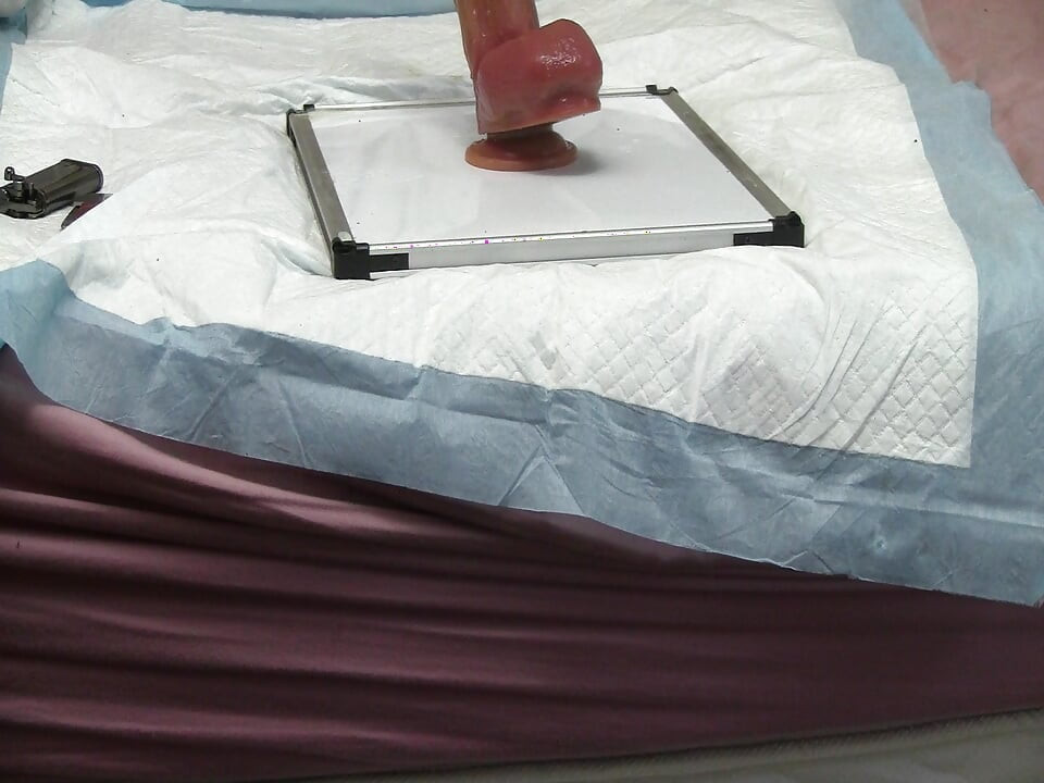 15-inch anal dildo play and anal closeup